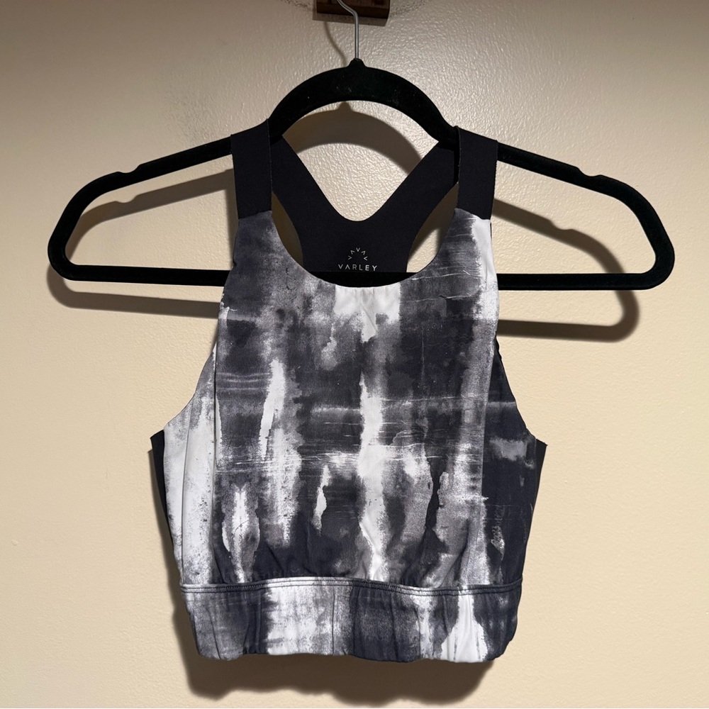 VARLEY Sports Bra - Mono Cloud Sherman Crossback size medium